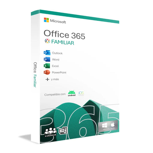 Microsoft 365 Familia para 6 Usuarios Windows y Mac